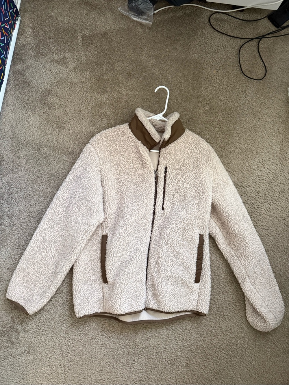 Uniqlo Men’s woodproof fleece jacket M